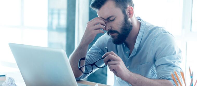 A man experiences side effects of penis enlargement