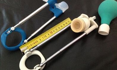 Use the extender to enlarge the penis